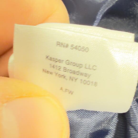 Kasper Woman Blazer Sz 16W Single Button Fully Lined Blue New w Tags Career Pro - Picture 15 of 16